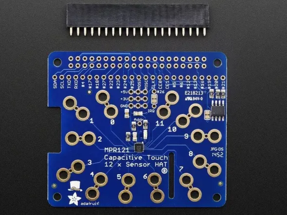 Adafruit Capacitive Touch HAT for Raspberry Pi - Mini Kit - MPR121