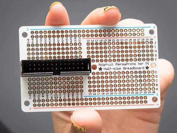 Adafruit Half-size Perma-Proto Raspberry Pi Breadboard PCB Kit