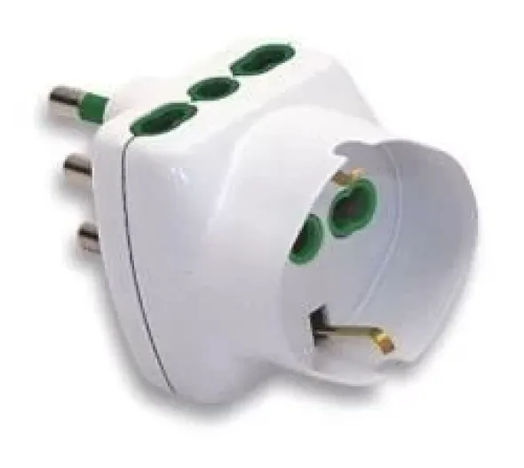 ADATTATORE TRIPLO 2P+T16A+SCHUKO