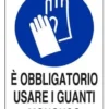 ADESIVO OBBLIGO GUANTI 30x20 cm