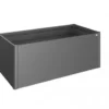 Aiuola rialzata 200x100 CM - grigio scuro metallizzato