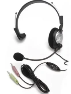 Andrea NC-181 Monaural Computer Headset con microfono e Volume/Mute Controls