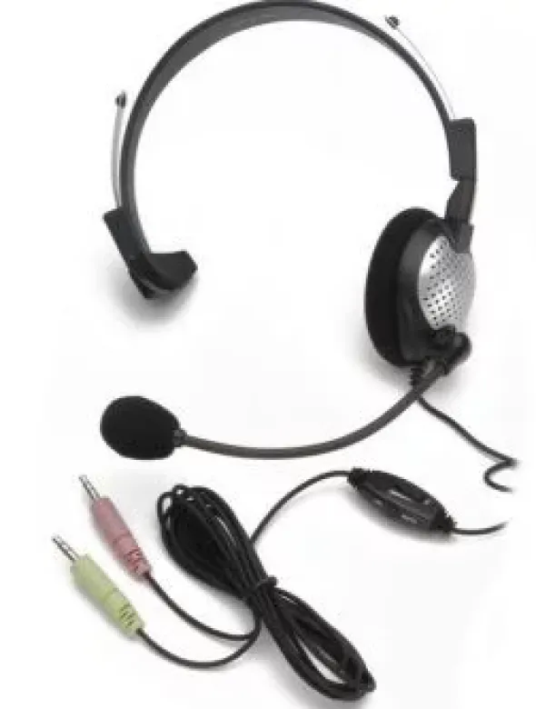 Andrea NC-181 Monaural Computer Headset con microfono e Volume/Mute Controls