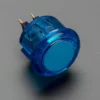 Arcade Button - 30mm Translucent Blue