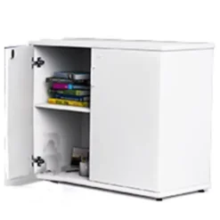 Armadietto doppio porta libri doppia anta Reading Nook 90x45x76H cm