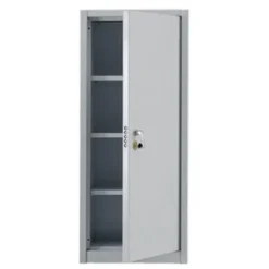 Armadio metallico, porta a battente, 3 ripiani, 75x50x175h cm 30/10