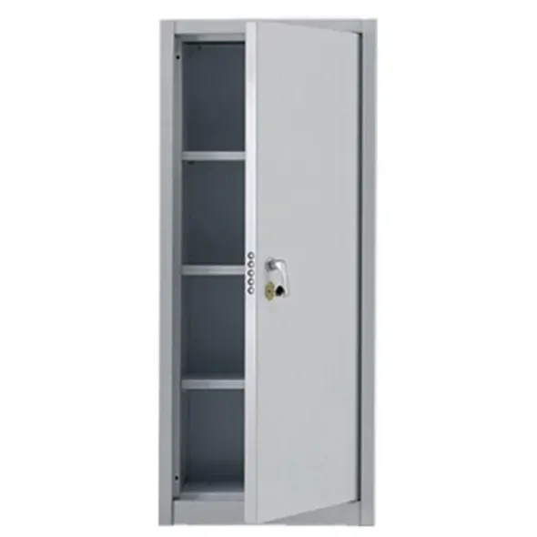 Armadio metallico, porta a battente, 3 ripiani, 75x50x175h cm 30/10
