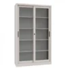 Armadio metallico, porte scorrevoli vetro 4+4, 120x60x200h cm