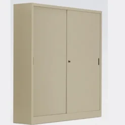 Armadio metallico, porte scorrevoli 5+5, 150x45x250h cm - SABBIA
