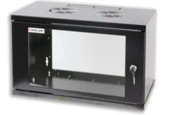 Armadio Rack 19'' a muro 10 unità prof. 400 Nero Assemblato