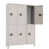 Armadio 6 scompartimenti 120x50x180h cm - Grigio