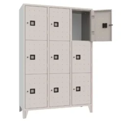 Armadio 9 scompartimenti 120x50x180h cm - Grigio