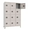 Armadio 12 scompartimenti 120x50x180h cm - Grigio