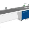 Banco docente con banco lavaggio doppia vasca 360x81 cm