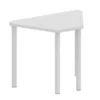 Banco orione - tavolo a trapezio color Latte - 90x57x76 cm