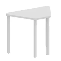 Banco orione - tavolo a trapezio color Latte - 90x57x64H cm