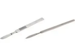 Bisturi in Acciaio con lama stretta 150 mm manico zigrinato