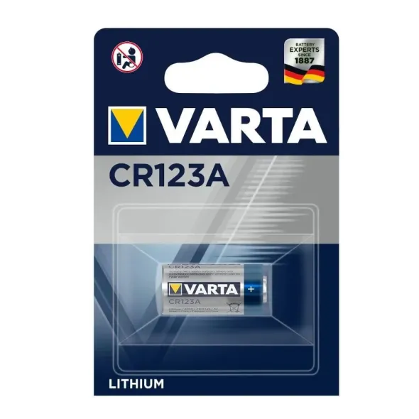 Blister 1 Batteria 3V 1430 mAh Litio CR123A