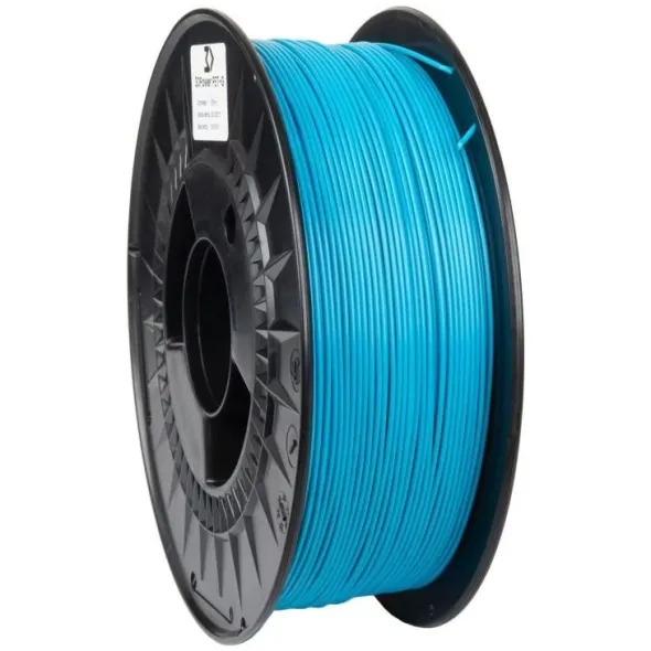 Bobina filamento 3D PET-G 1,75mm Azzurro 1kg
