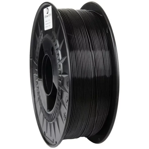 Bobina filamento 3D PET-G 1,75mm Nero 1kg