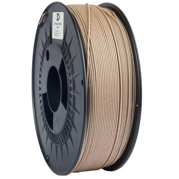 Bobina filamento 3D WOOD 1,75mm Natural 1 Kg
