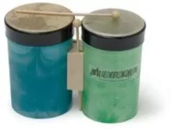 Bongos pelle 10+11 cm con battenti