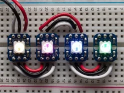 Breadboard-friendly RGB Smart NeoPixel Pack of 4
