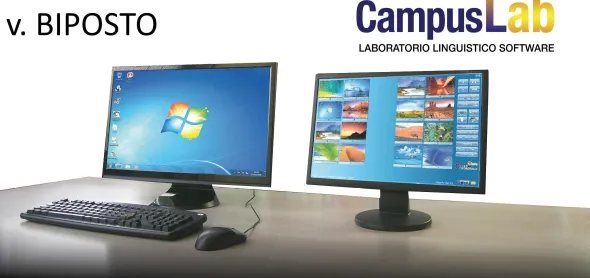 CampusLab - Laboratorio linguistico software - 1 docente 15 PC biposto (30 studenti)