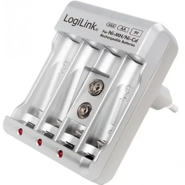 Caricabatterie per AA / AAA / 9V Ni-MH / Ni-Cd