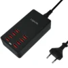 Caricatore da Tavolo a 8 porte USB 44W Nero