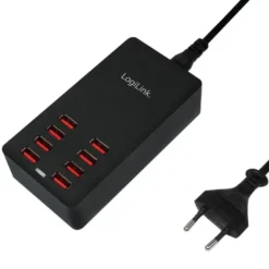 Caricatore da Tavolo a 8 porte USB 44W Nero