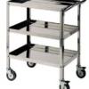 Carrello in Acciaio 3 ripiani L 400 P 600 H 900 mm