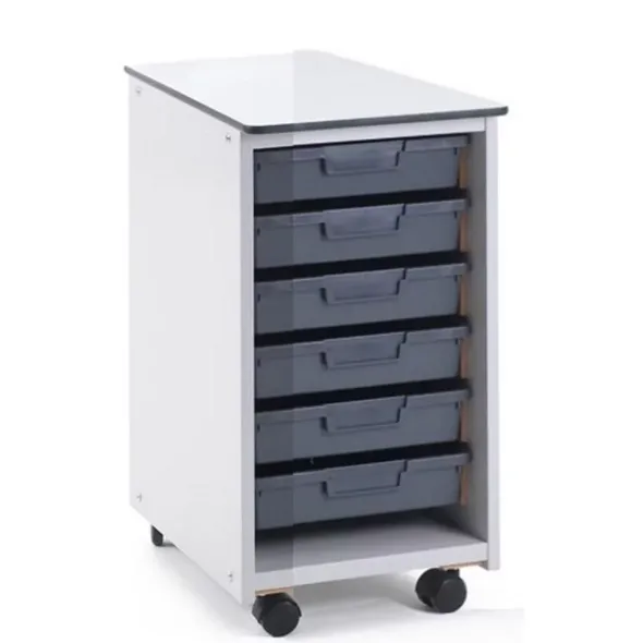 Carrello mobile con ante - 6 vassoi