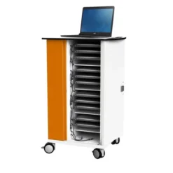Carrello per ricarica Notebook - 16 Notebook - fino a 15,6" - ARANCIONE