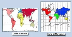 Carta geografica "Mercatore/Peters"