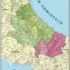 CARTA GEOGRAFICA MURALE - ABRUZZO E MOLISE