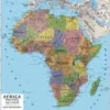 CARTA GEOGRAFICA MURALE - AFRICA
