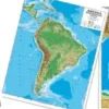 CARTA GEOGRAFICA MURALE - AMERICA MERIDIONALE