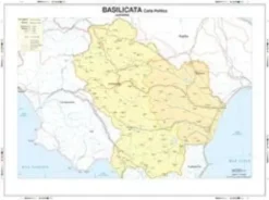 CARTA GEOGRAFICA MURALE - BASILICATA