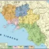 CARTA GEOGRAFICA MURALE - CAMPANIA