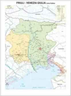 CARTA GEOGRAFICA MURALE - FRIULI VENEZIA GIULIA