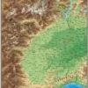 CARTA GEOGRAFICA MURALE - PIEMONTE E VALLE D'AOSTA