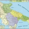 CARTA GEOGRAFICA MURALE - PUGLIA E BASILICATA