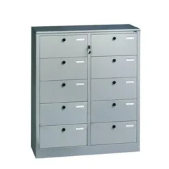Cartelliera a 10 caselle e 10 chiavi 90x36x106H cm colore grigio