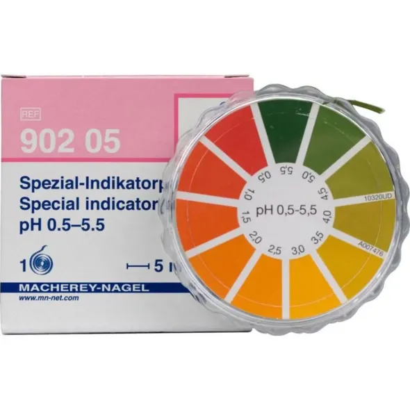 Cartina indicatrice pH, dispensatore di plastica scala 0,5 - 5,5