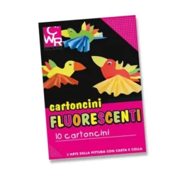 CARTONCINI FLUO CM.25X35 - SET 10 PEZZI