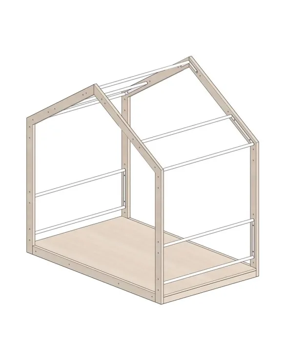 Casetta in legno - 185x115x185h cm