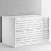 cassettiera 10 cassetti A1 - 116x75,5x94x5H cm - BIANCO