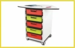 Cassettiera h.76cm per Tavoli a 60°