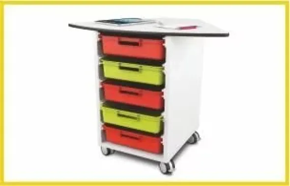 Cassettiera h.76cm per Tavoli a 60°